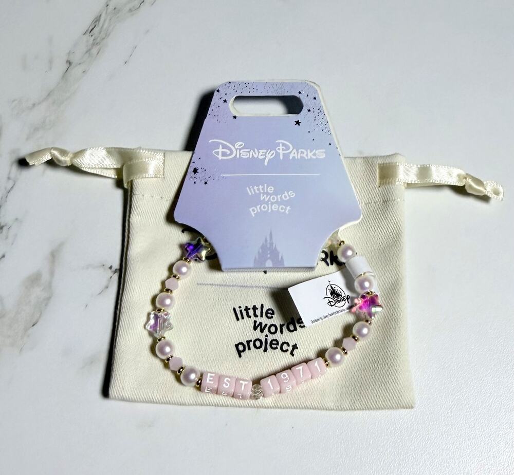 Disney Parks x Little Words Project "Est. 1971" Bracelet NEW